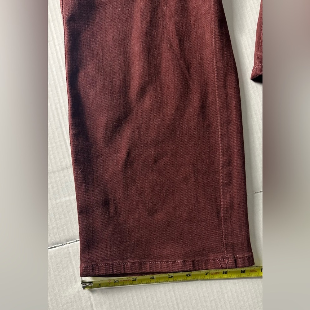 Judy Blue‎ Jeans Women's 3/26 Burgundy Wide Leg High Rise Stretch Garment Dyed - Picture 11 of 14